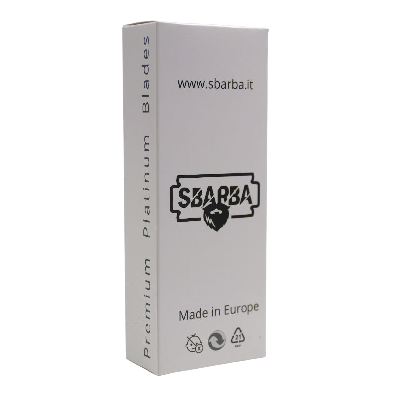Sbarba Premium Platinum Lamette da Barba 100 pz Platino