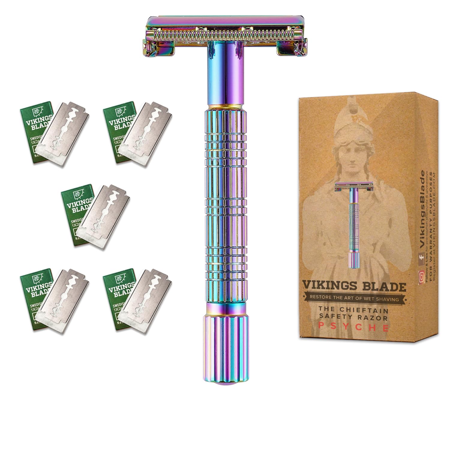 Viking's Blade Chieftain Psyche rasoio di sicurezza donna delicato
