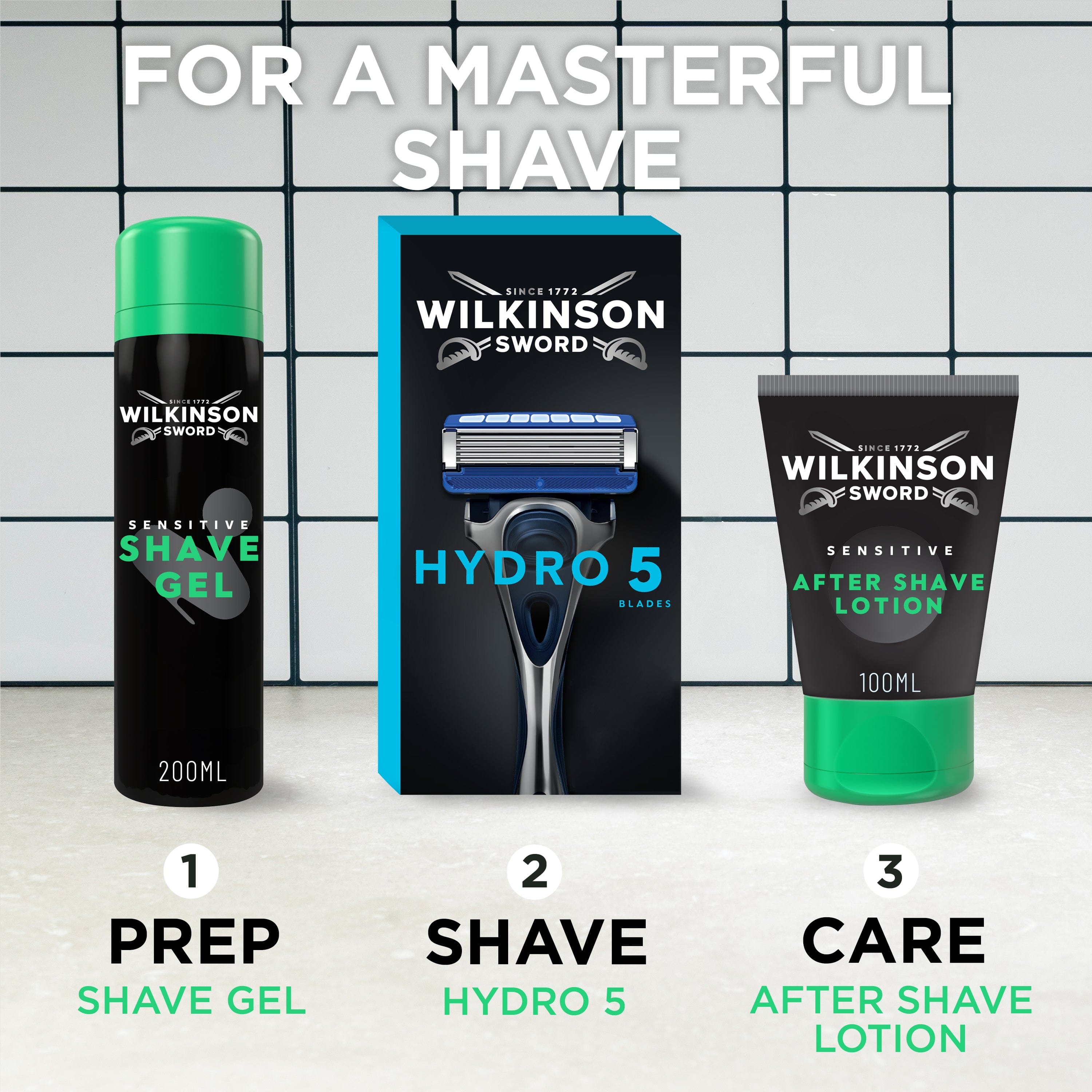 Wilkinson Masterful Gel Barba Sensibile 200ml Aloe