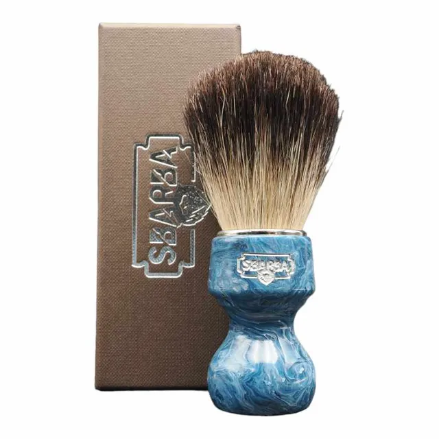 Sbarba Nobile Blu Oceano pennello da barba setola tasso