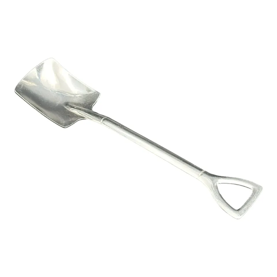 Sbarba vanga prelievo sapone spatola argento piatta 15,5 cm