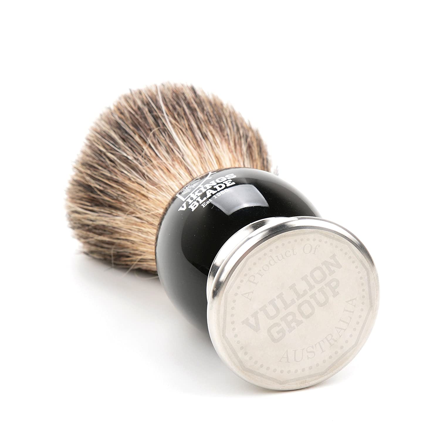 Viking's Blade Dark Stallion Pennello da Barba Bulb Nero