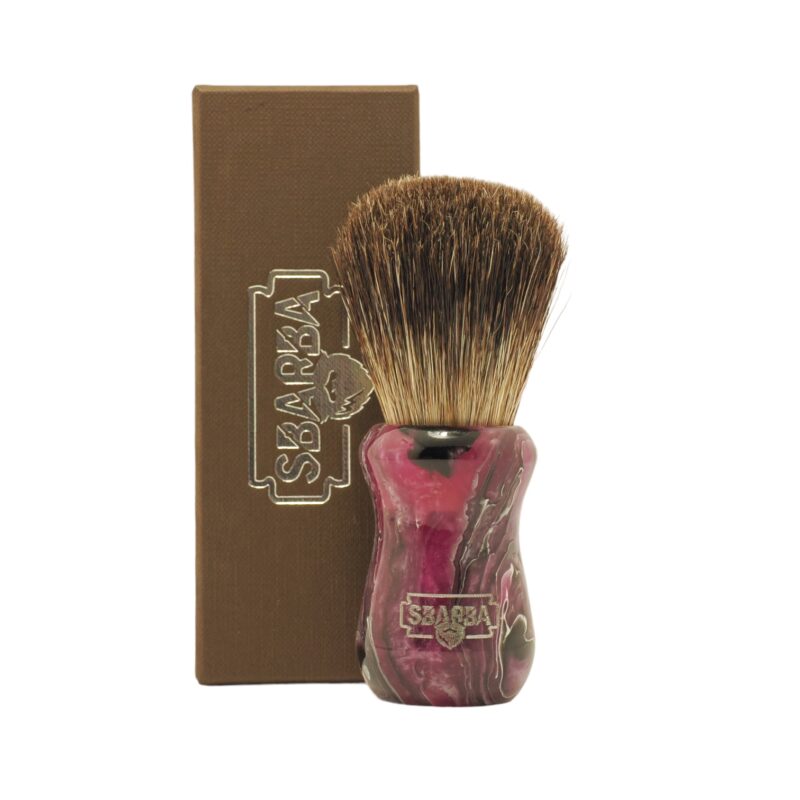 Sbarba Classico pennello barba magenta misto setola tasso XB
