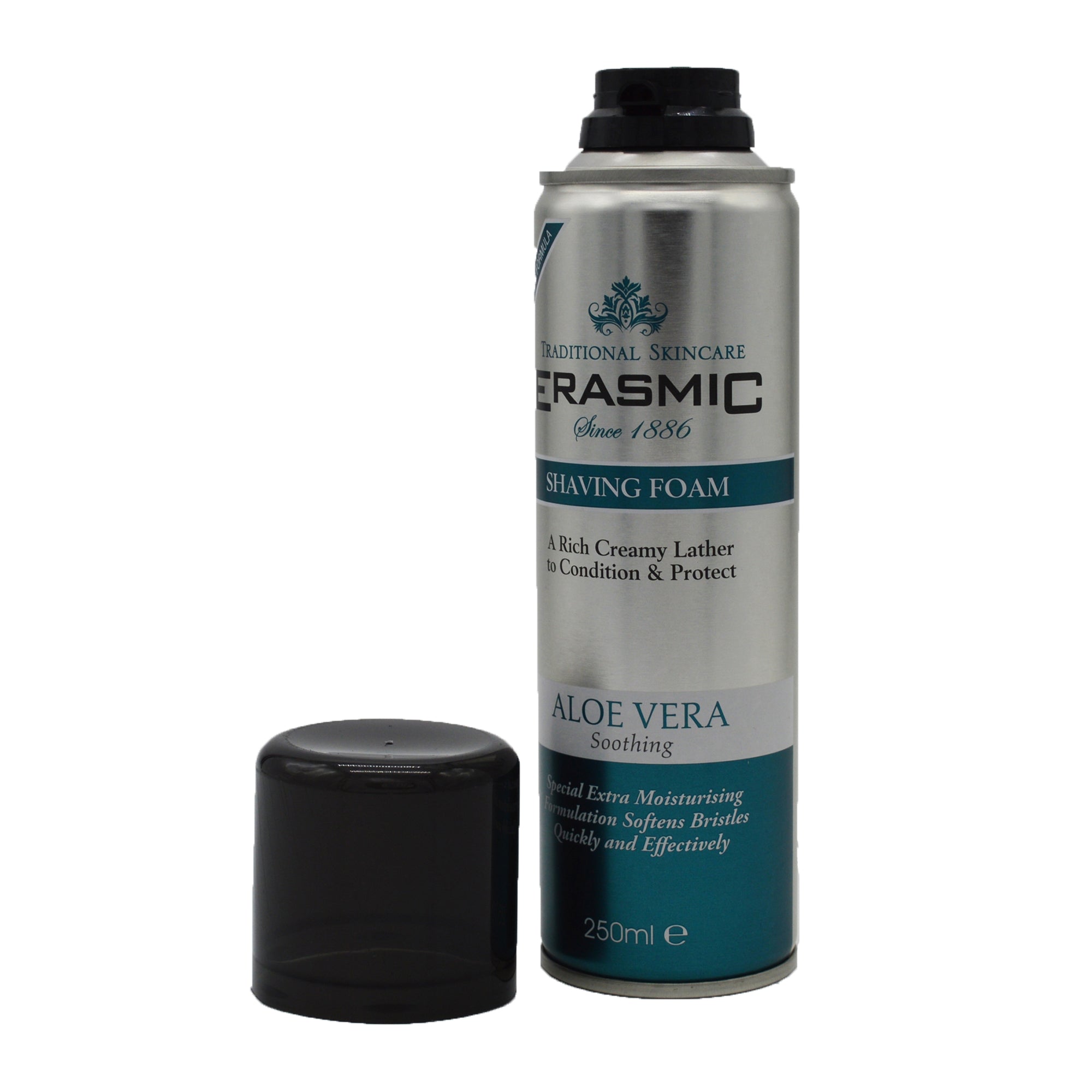 Erasmic schiuma da barba aloe vera idratante 250ml