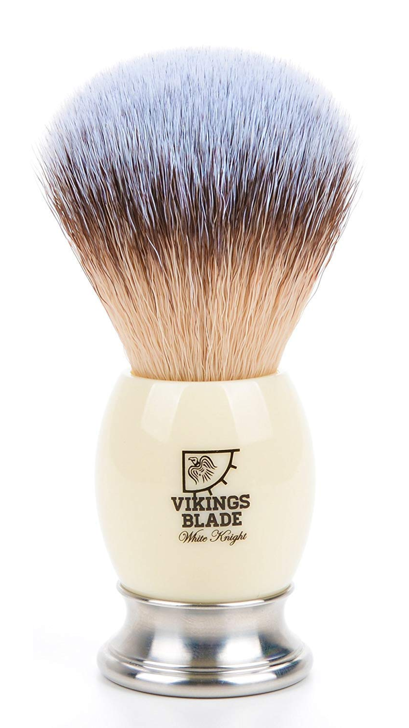 Viking's Blade White Knight pennello da barba sintetico pesante