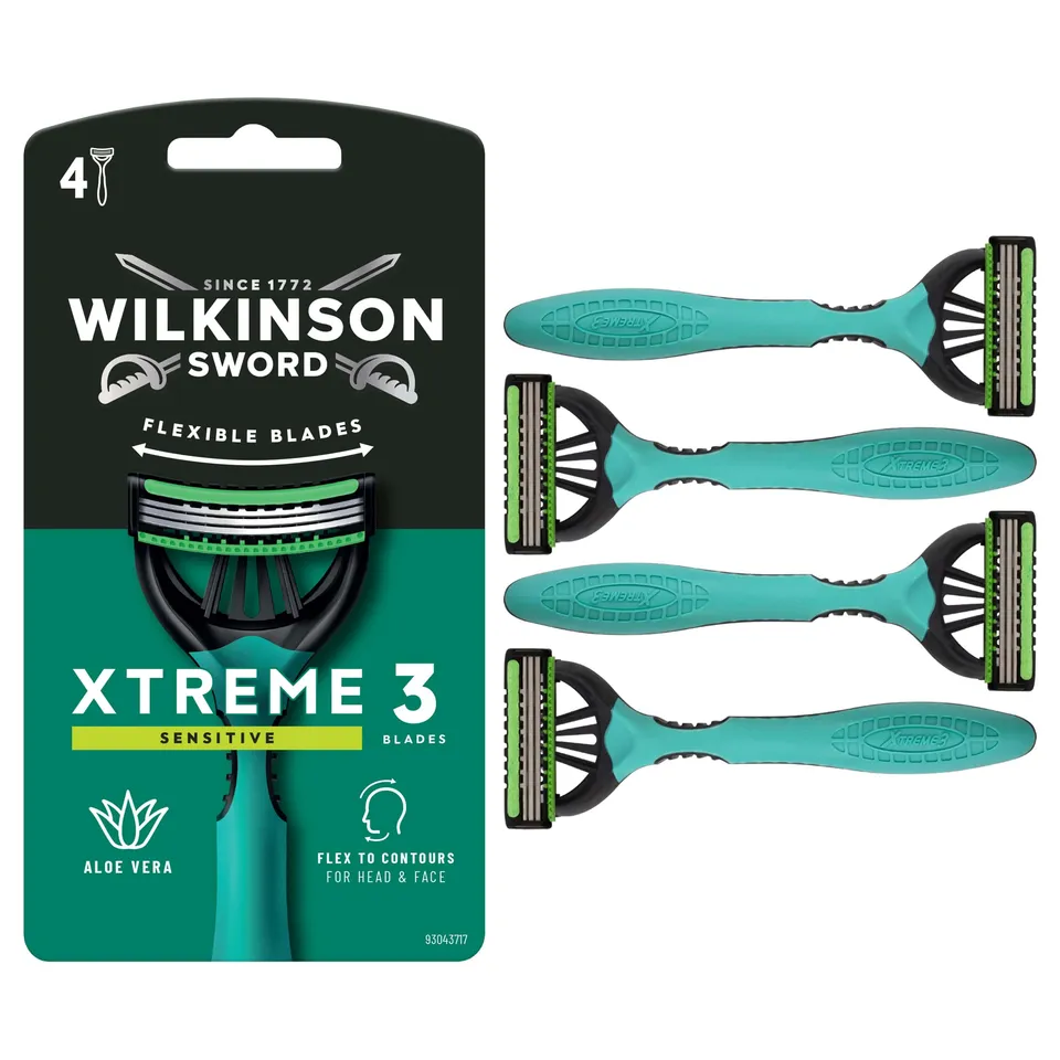 Wilkinson Xtreme 3 Sensitive rasoio usa e getta 4 pezzi