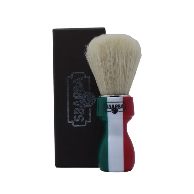 Sbarba Elegante Bandiera Italiana pennello barba setola