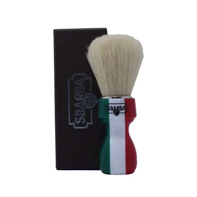 Sbarba Elegante Bandiera Italiana pennello barba setola
