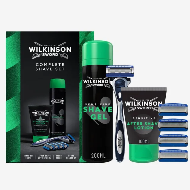 Wilkinson Hydro 5 Complete Shave Set kit rasatura pelli sensibili