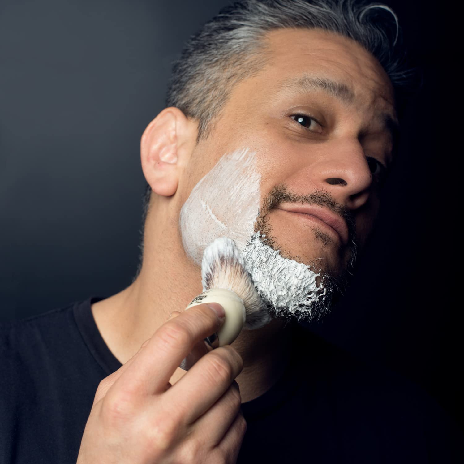 Viking's Blade White Knight pennello da barba sintetico pesante