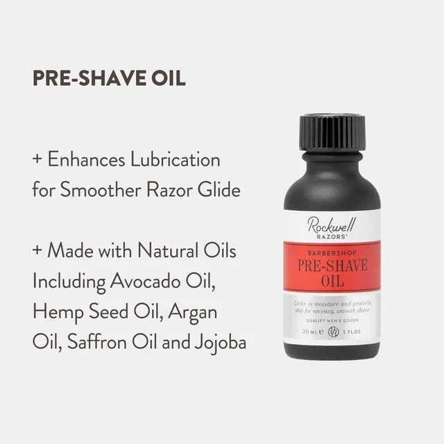 Rockwell Pre Shave olio prebarba Barbershop 30 ml naturale