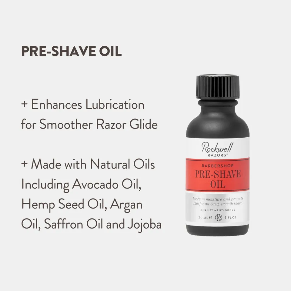 Rockwell Pre Shave olio prebarba Barbershop 30 ml naturale