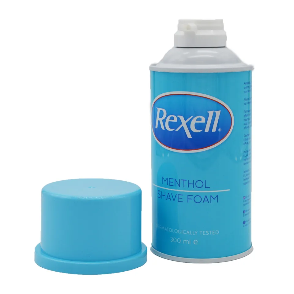 Rexell schiuma da barba mentolo 300ml rinfrescante