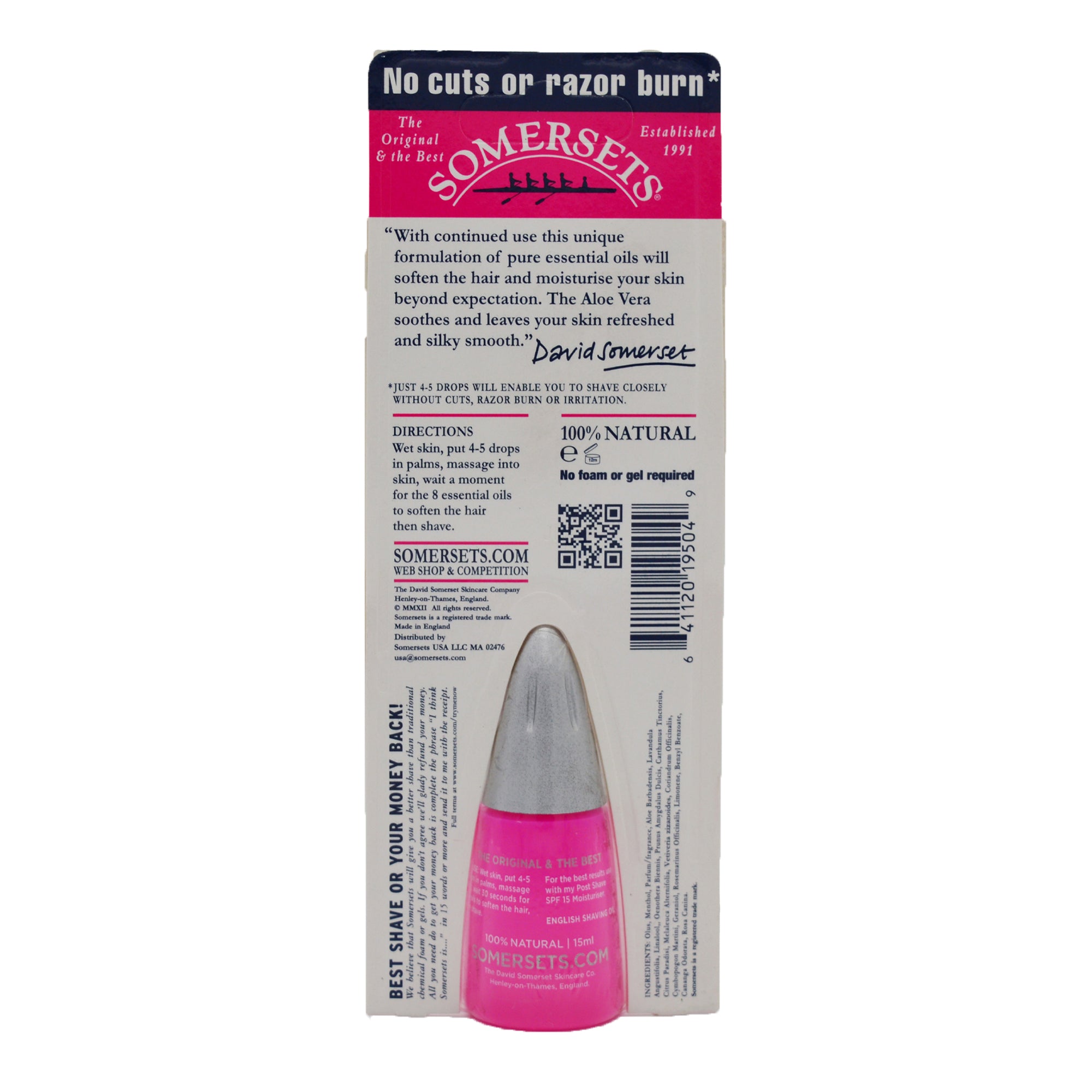 Somersets Women Extra Sensitive olio barba 15ml donna