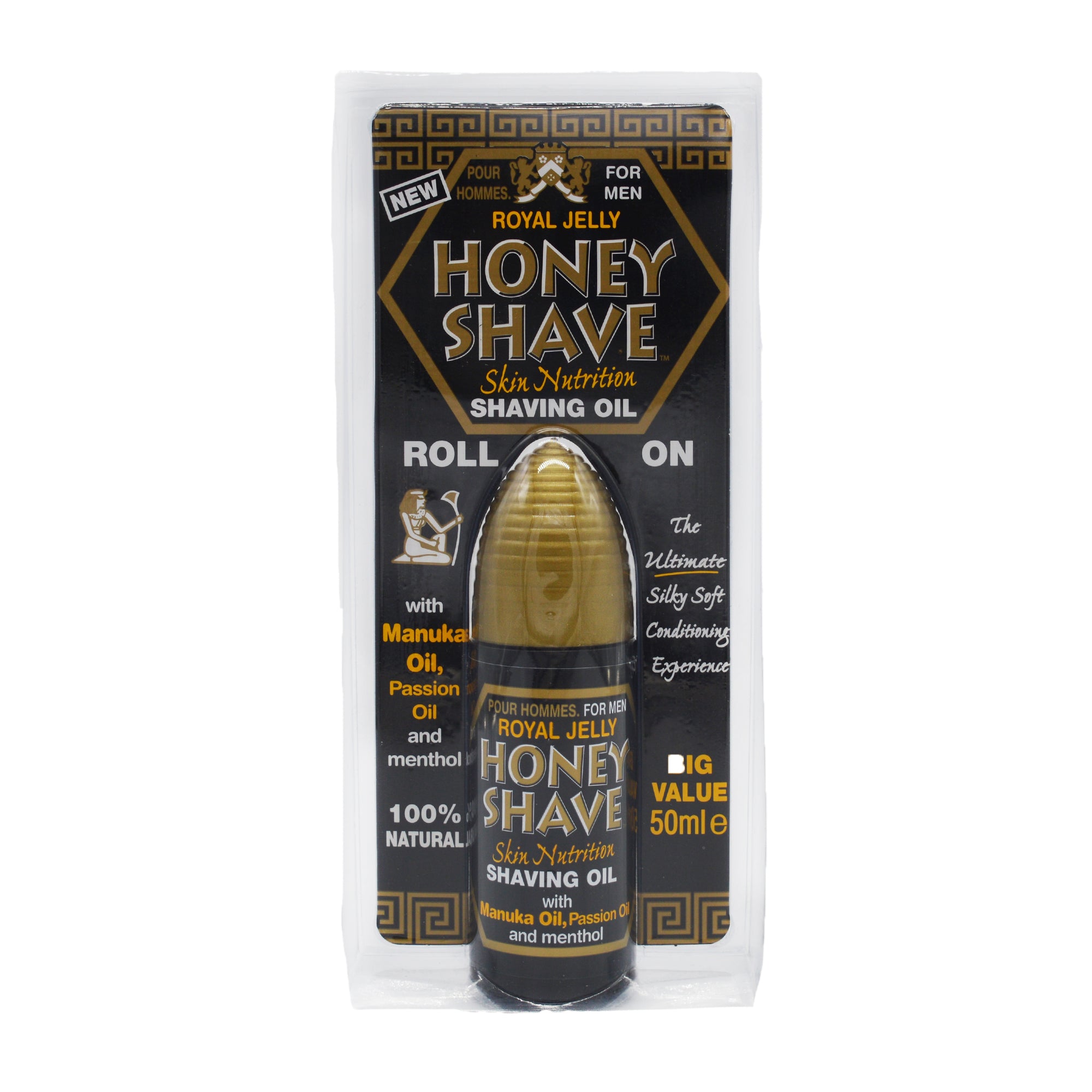 Honey Shave Royal Jelly olio barba 50ml roll-on
