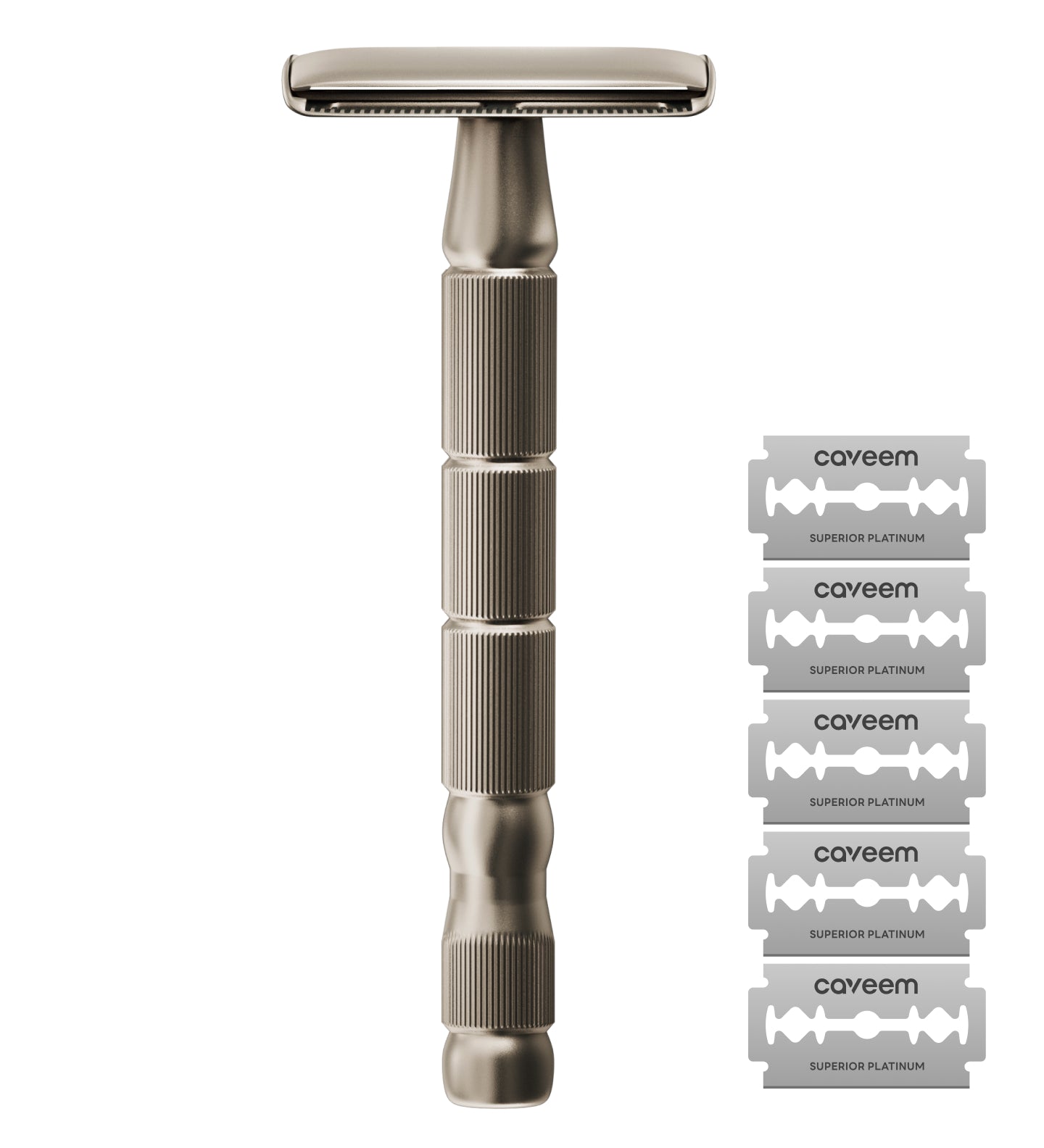 Caveem Shaving rasoio sicurezza champagne 5 lamette