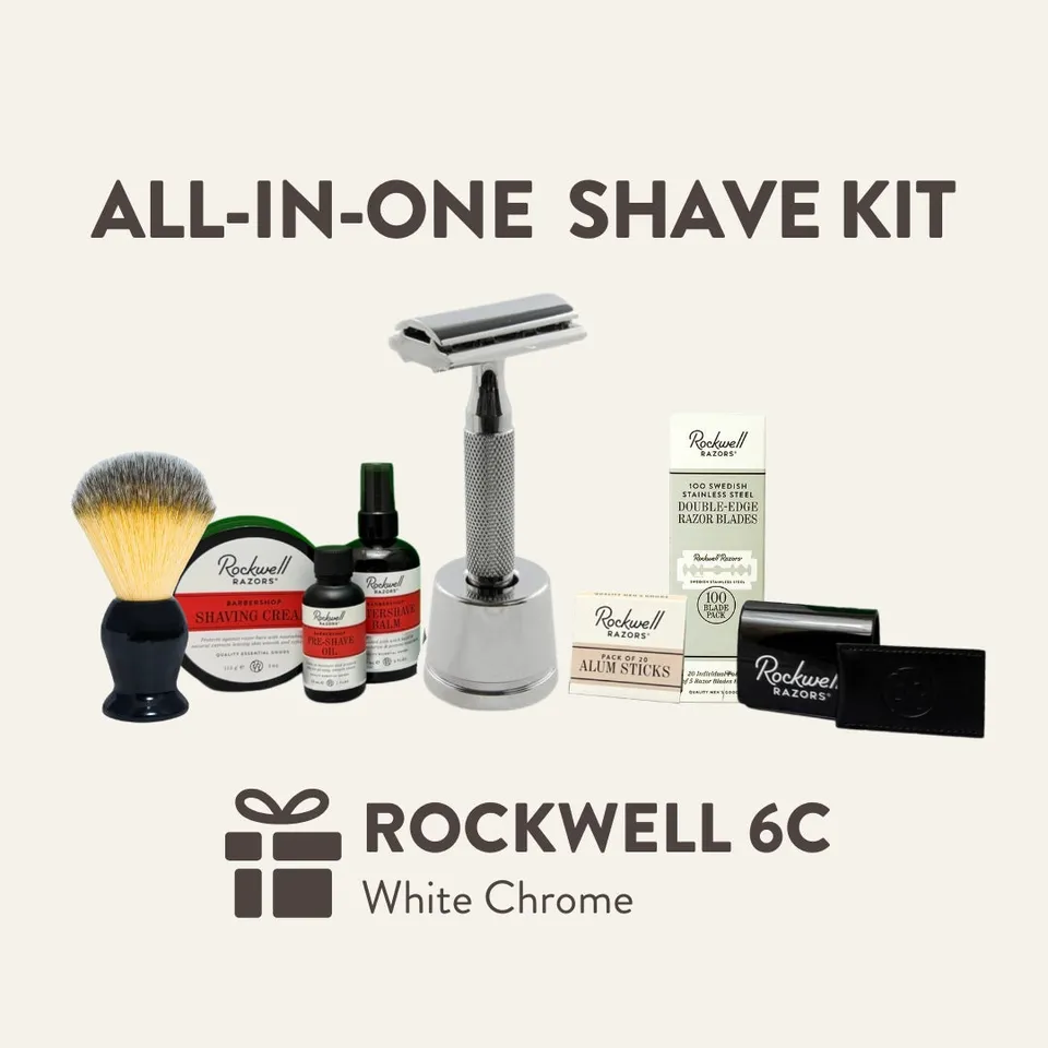 Rockwell 6C Kit rasatura white chrome completo