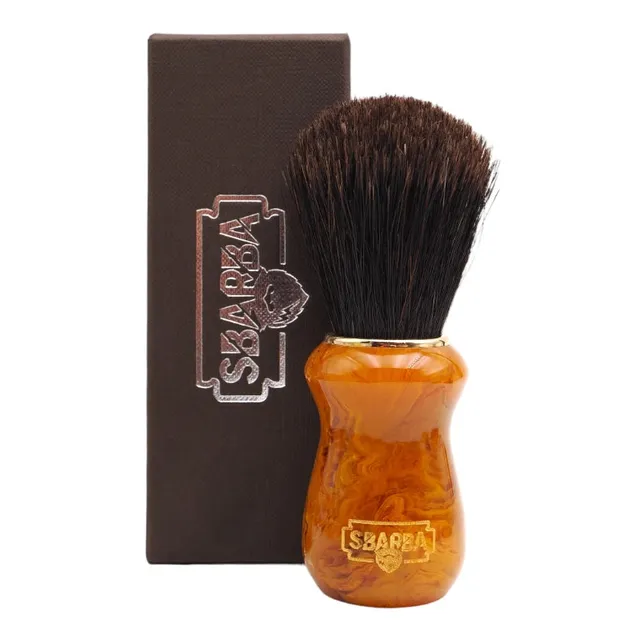 Sbarba Classico Miele pennello barba cavallo misto 27mm