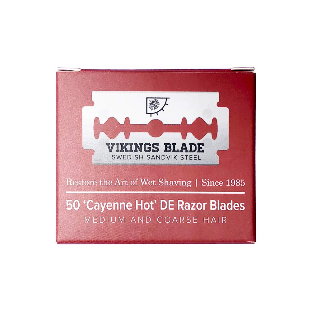 Viking's Blade Cayenne Hot lamette barba 50 pezzi semi-aggressive