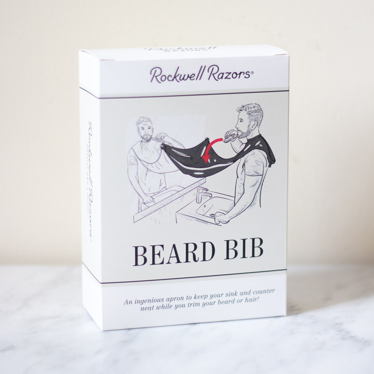 Rockwell Beard Bib bavaglino barba con ventose