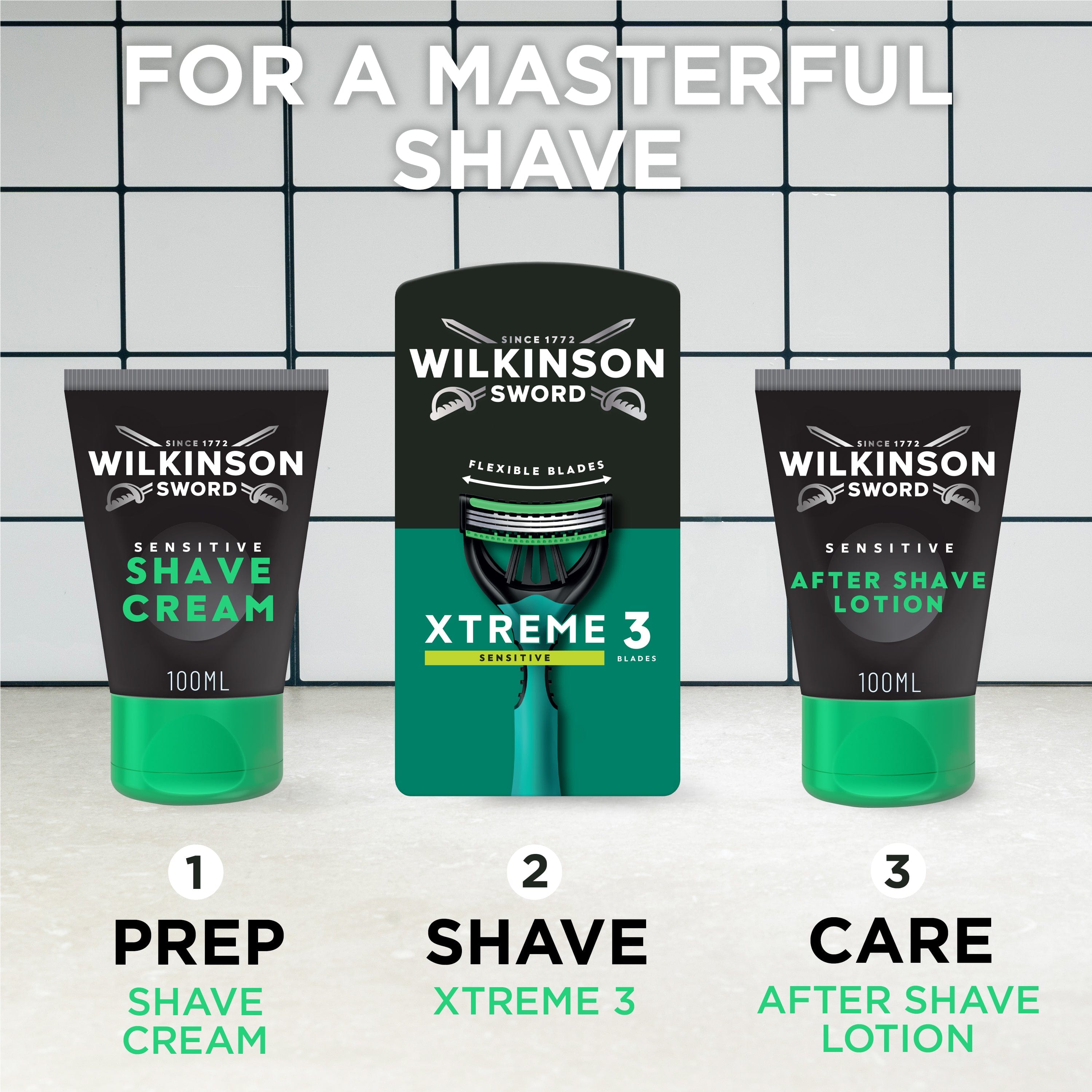 Wilkinson Sensitive Crema Barba 100 ml Pelli Sensibili