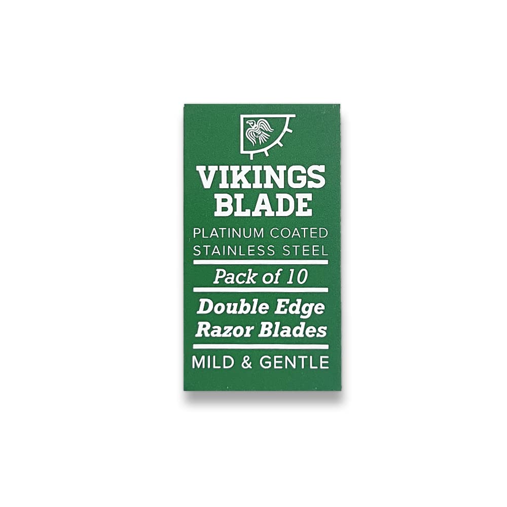 Viking's Blade Lamette Delicate Acciaio Svedese 10 Pezzi Platinate