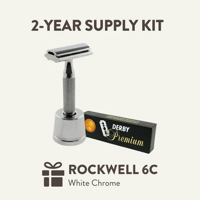 Rockwell 6C kit rasatura 2 anni White Chrome