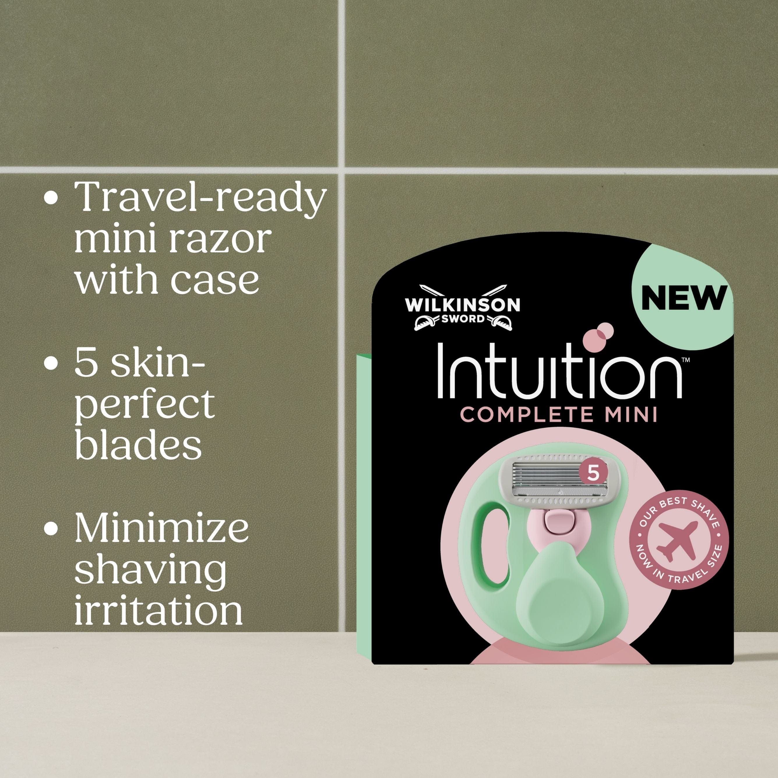 Wilkinson Intuition Complete Mini rasoio donna 5 lame travel