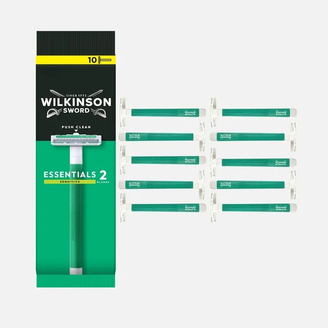 Wilkinson Essentials 2 Sensitive rasoio usa e getta 10 pezzi