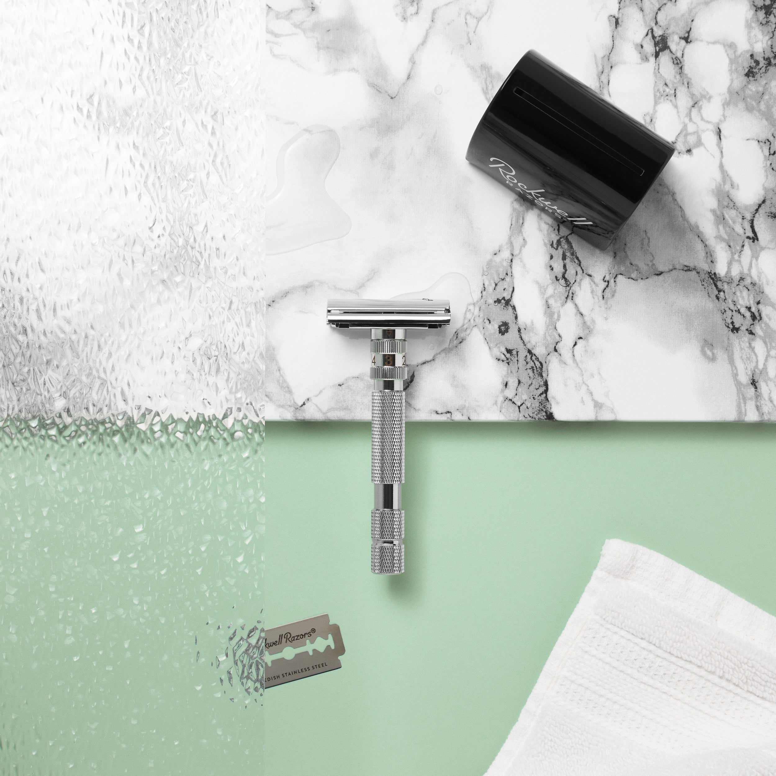 Rockwell T2 Rasoio di Sicurezza Regolabile Gunmetal Chrome