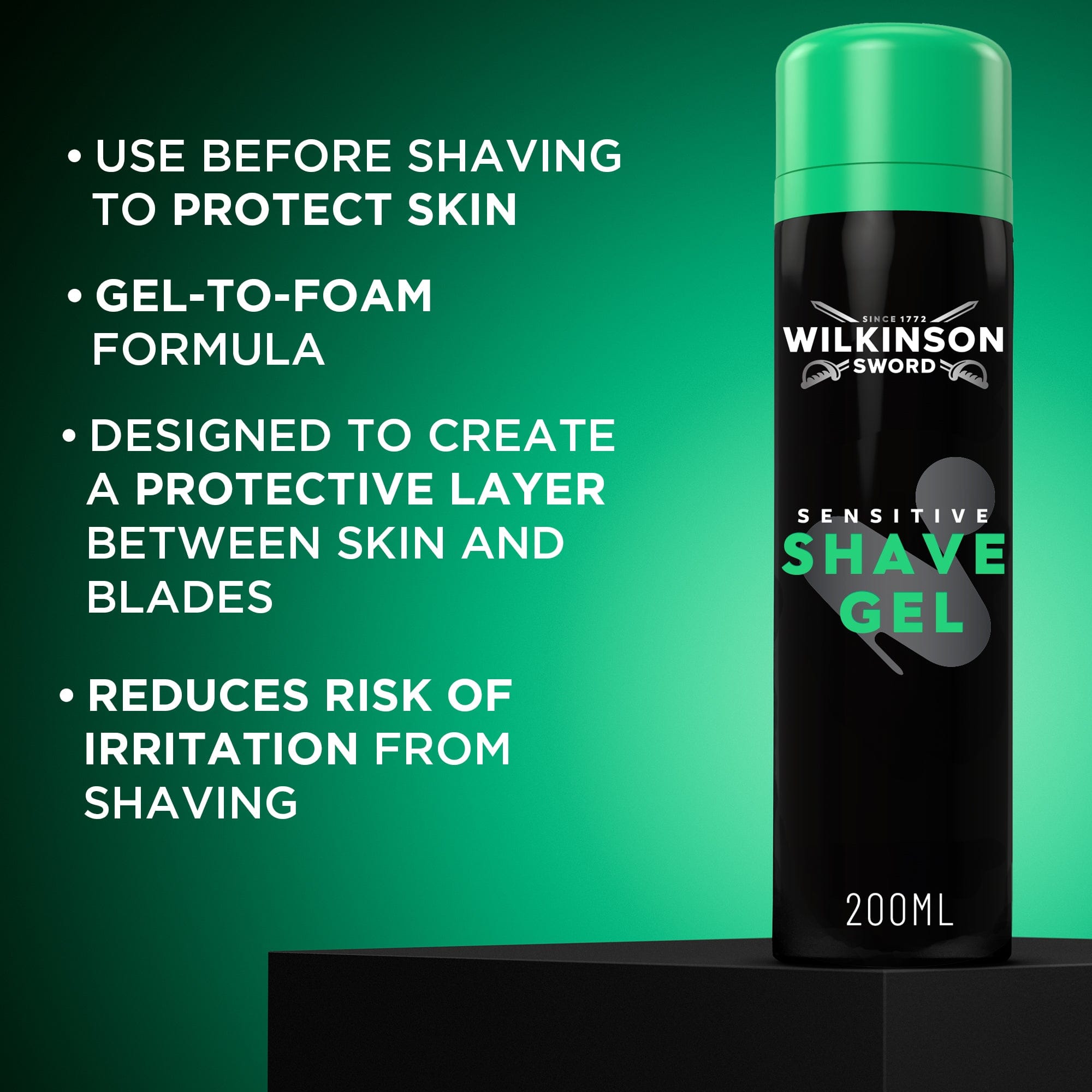 Wilkinson Masterful Gel Barba Sensibile 200ml Aloe