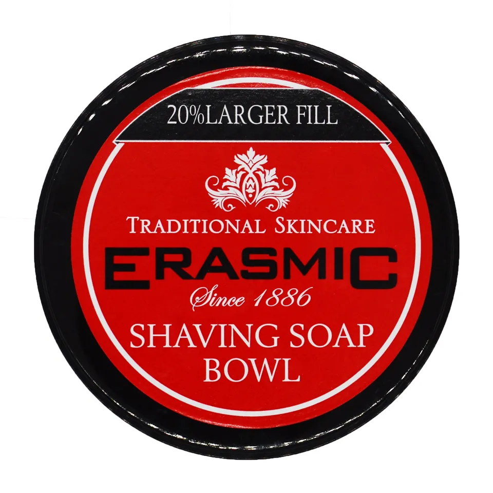 Erasmic sapone barba 90g ciotola olio cocco