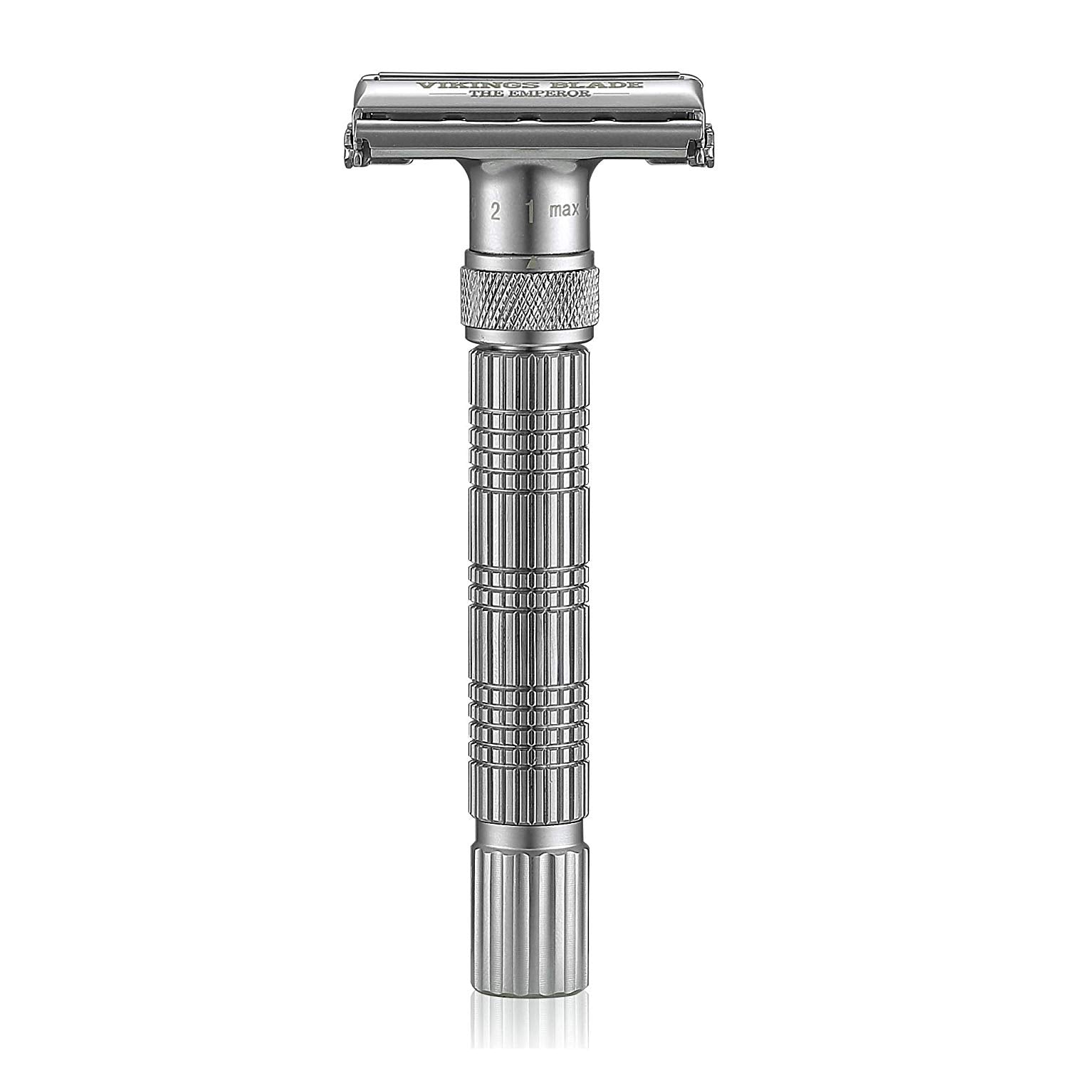 Viking's Blade Emperor Rasoio di Sicurezza Regolabile Ottone 134 g