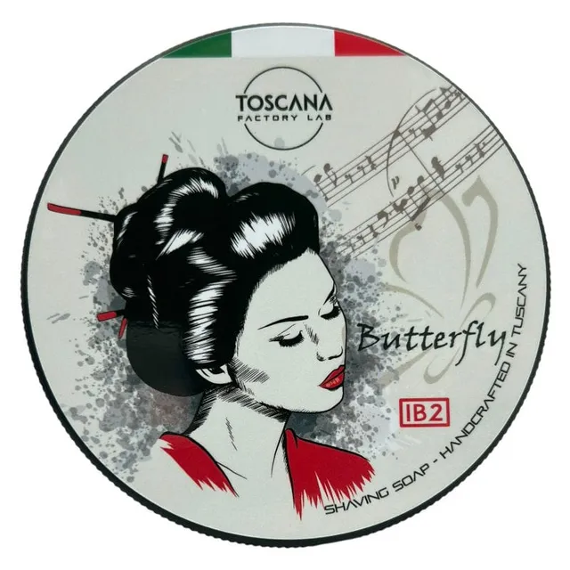 Sbarba Toscana Factory Lab Butterfly sapone da barba 125gr legnoso