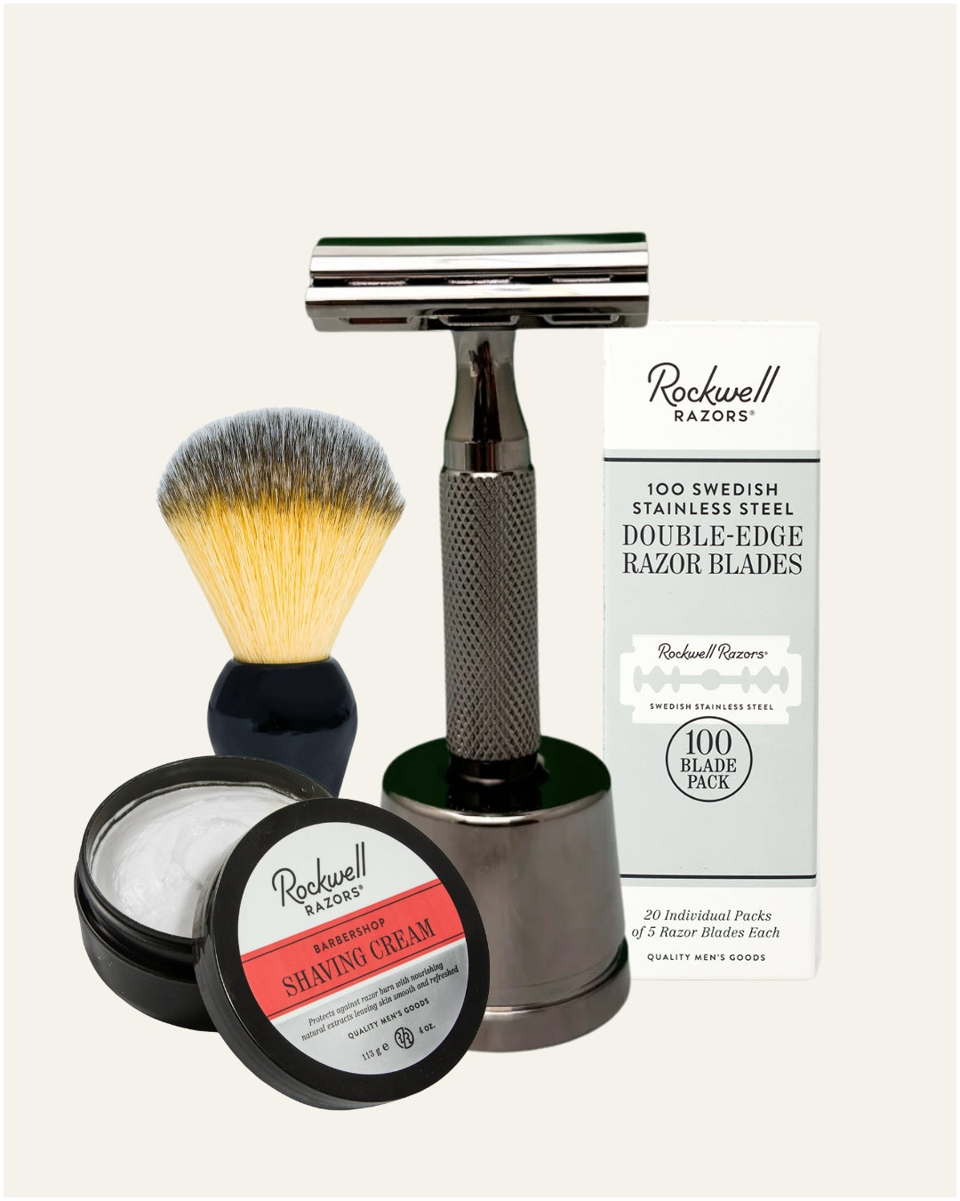 Rockwell 6C Gift Set kit rasoio sicurezza + 100 lamette