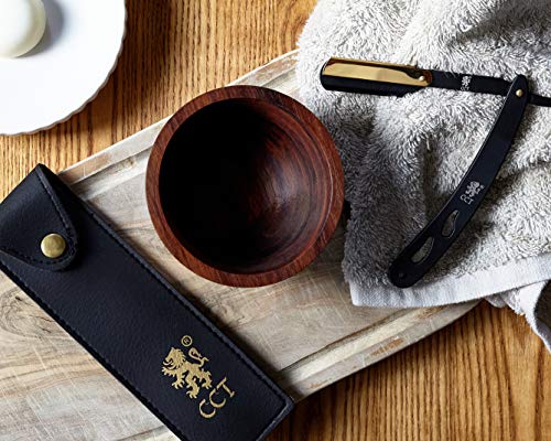 The Cambridge Cutthroat rasoio a mano libera nero oro acciaio