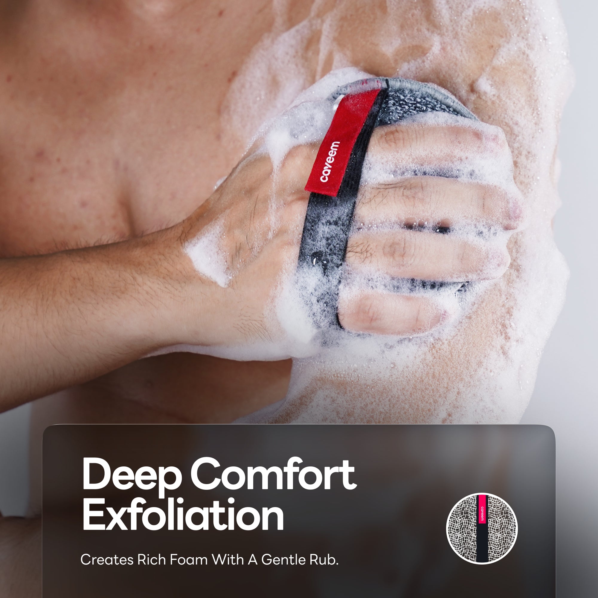 Caveem Bathing Buffer Spugna Esfoliante Corpo Leggera