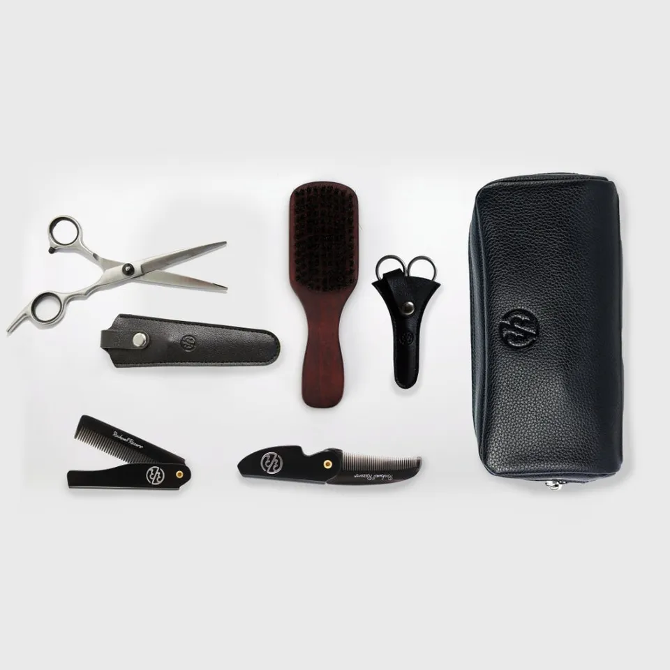 Rockwell kit barba e capelli grooming con spazzola cinghiale