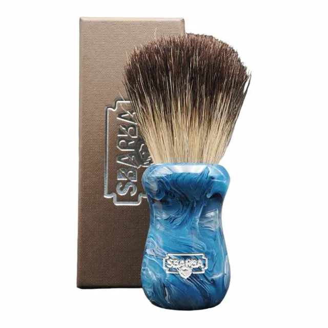 Sbarba Classico Blu Oceano XB pennello da barba setola e tasso