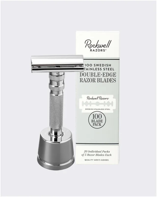 Rockwell T2 Rasoio Sicurezza Regolabile Gunmetal + 100 Lamette