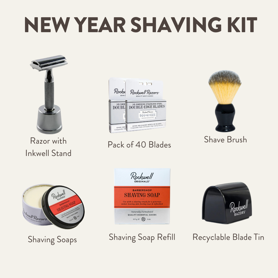 Rockwell 6C Kit Barba White Chrome 1 anno scorta