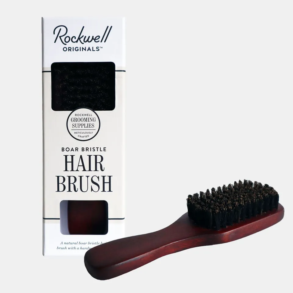 Rockwell Grooming spazzola capelli setole di cinghiale naturale