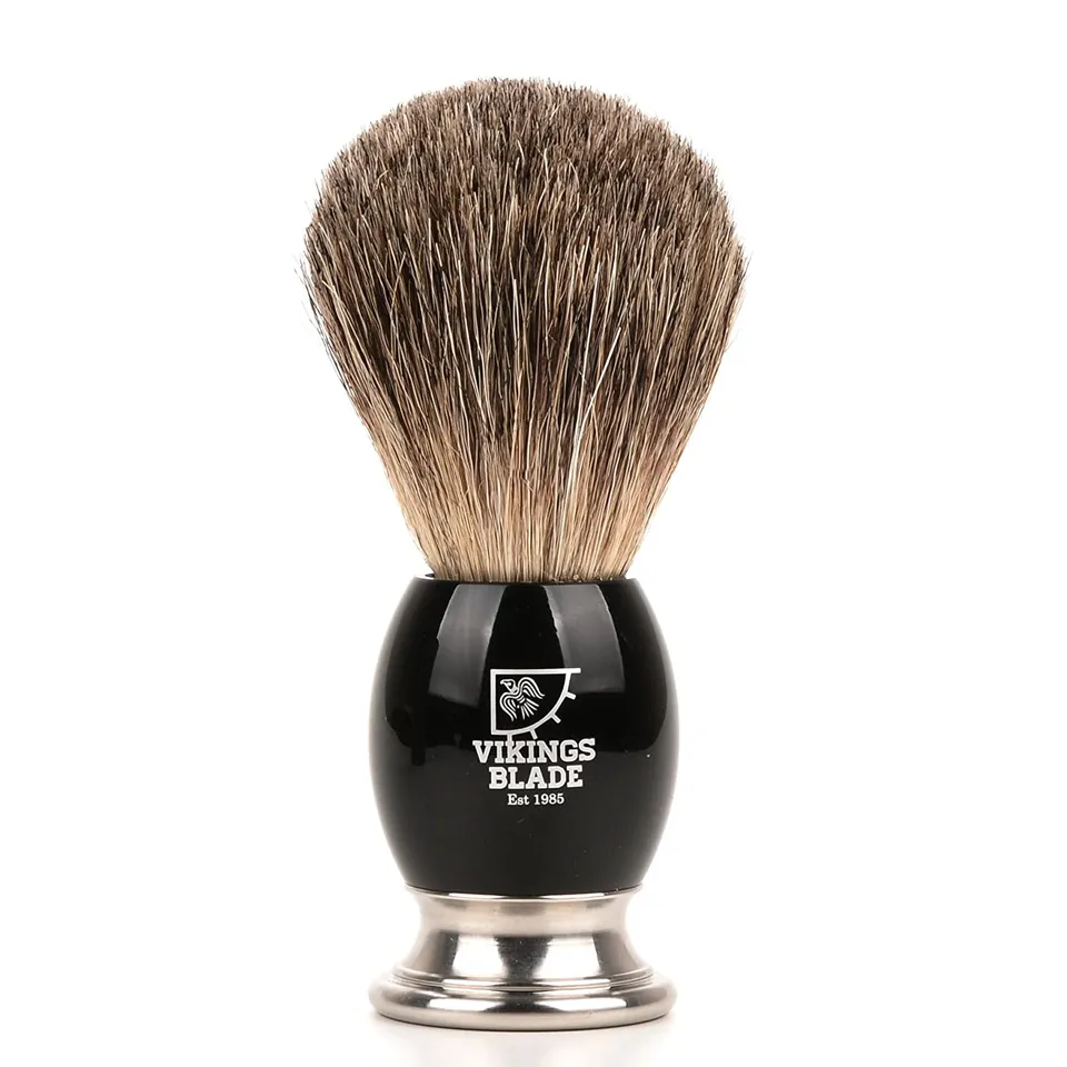 Viking's Blade Dark Stallion Pennello da Barba Bulb Nero