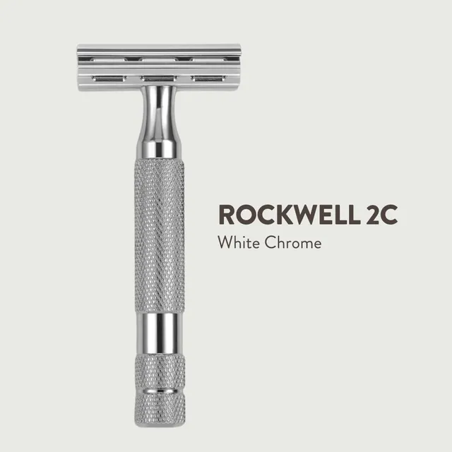 Rockwell 2C Rasoio sicurezza white chrome regolabile