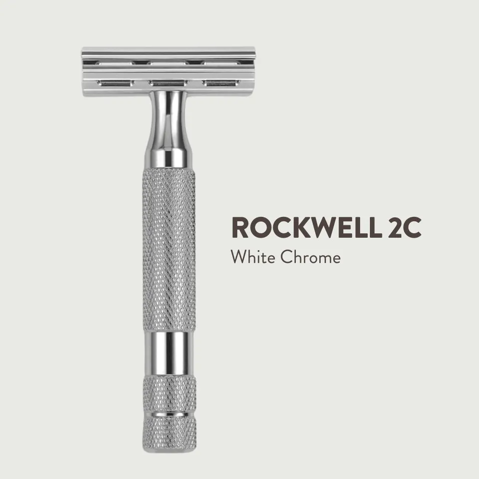 Rockwell 2C Rasoio sicurezza white chrome regolabile