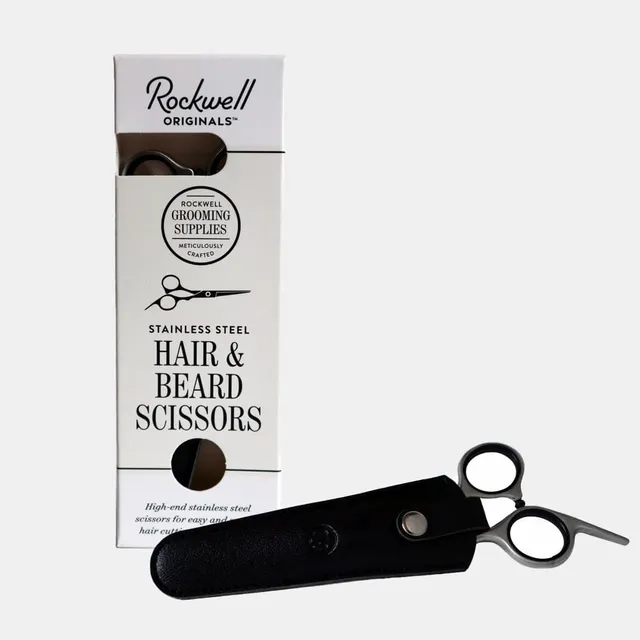 Rockwell Forbici Barba e Capelli Inox con Fodero