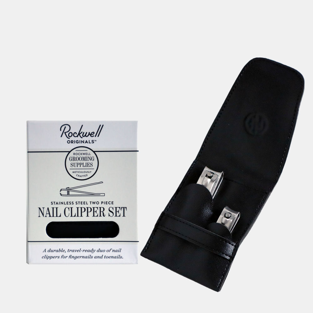 Rockwell tagliaunghie set manicure acciaio custodia viaggio