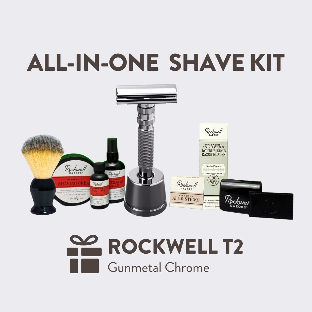 Rockwell T2 Chrome set rasatura gunmetal regolabile
