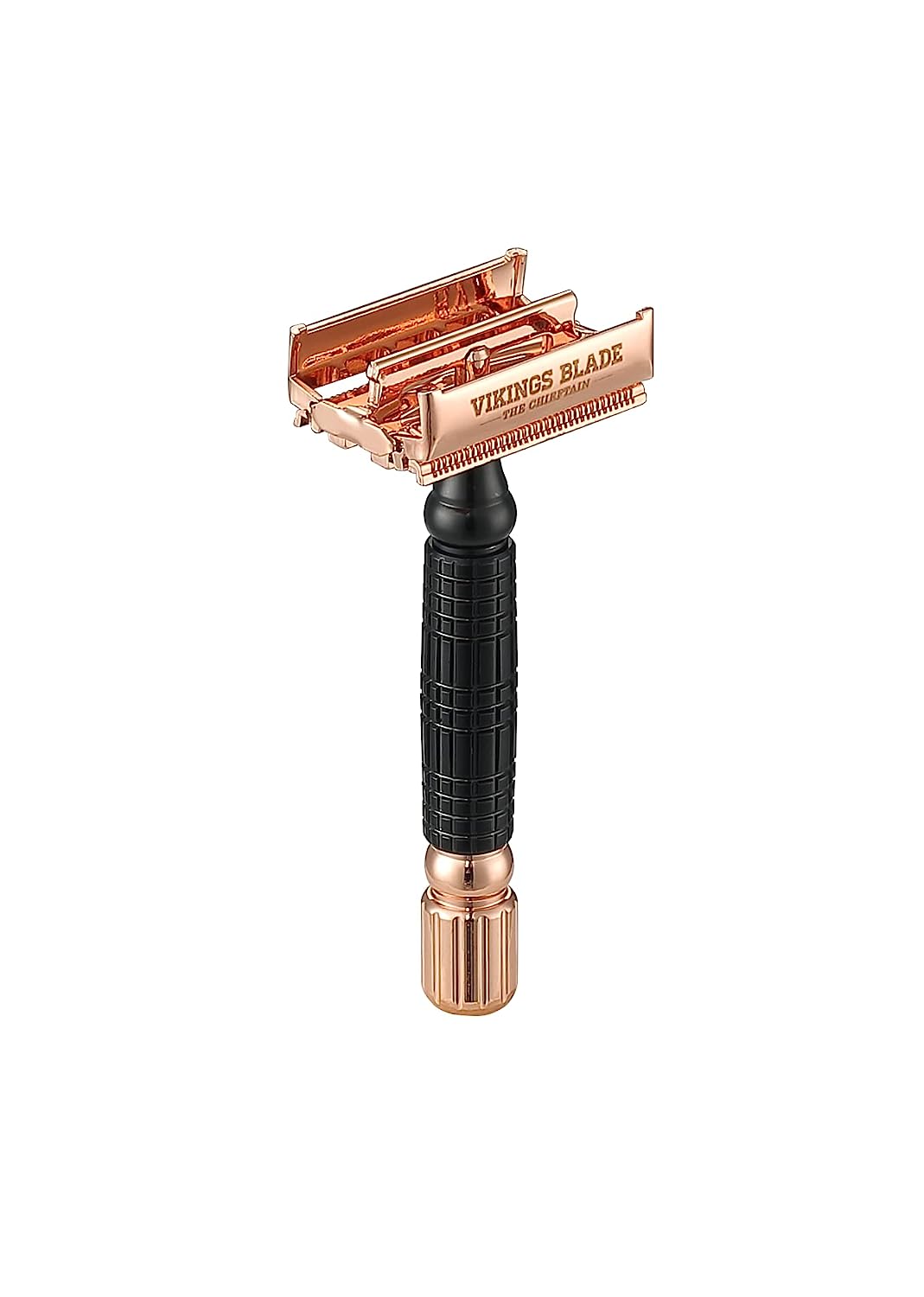 Viking's Blade The Chieftain Odin rasoio di sicurezza oro rosa + 5 lamette