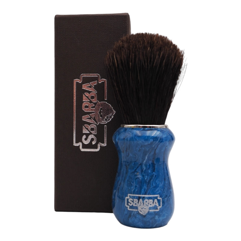 Sbarba Classico Blu Oceano pennello da barba in cavallo
